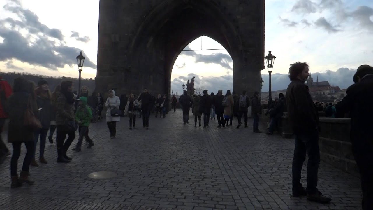 Walking across the St. Charles Bridge in Prague, Czech. YouTube