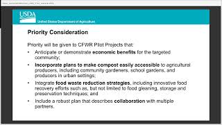 Composting and Food Waste Reduction (CFWR) Pilot Agreement Fiscal Year 2023