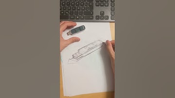 drawing an USB flash drive 😁 #sketching #arttutorial #artprocess #industrialdesign #sketchbook