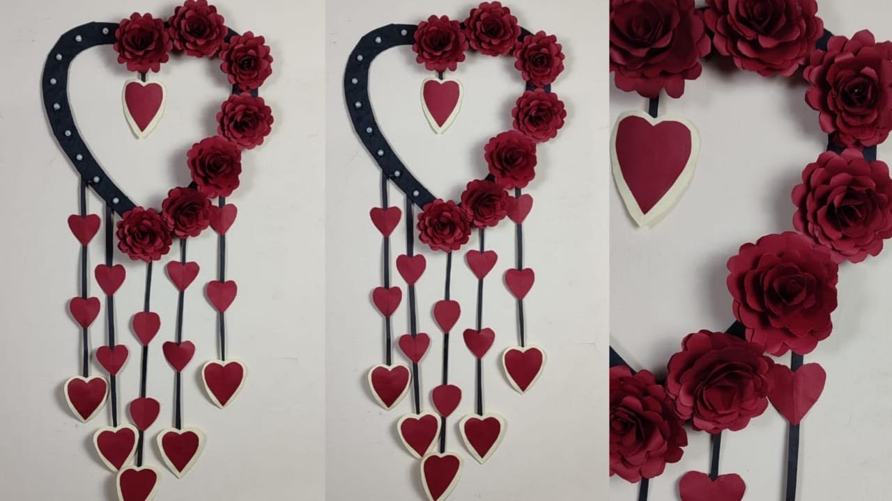 Wall hanging / Very Easy Wallhanging idea / (Valintine's Day Craft