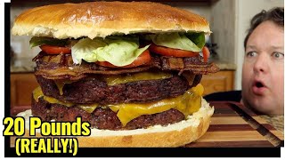 20 pound cheeseburger (& nearly hit by a tornado!) | This was CRAZY!