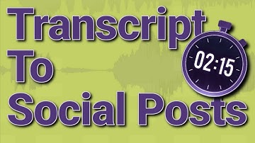 Automate Your Social Media: From Transcript to Posts in 3 Minutes