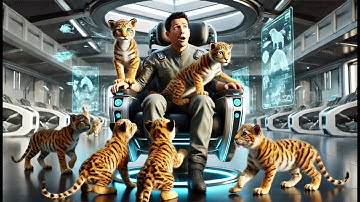 Instructor Released Predator Cubs Into the Lecture Hall — They Climbed Into the Human’s Lap Instead