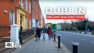 Дублин Ирландия 2024:Морозная зимняя прогулка по городу