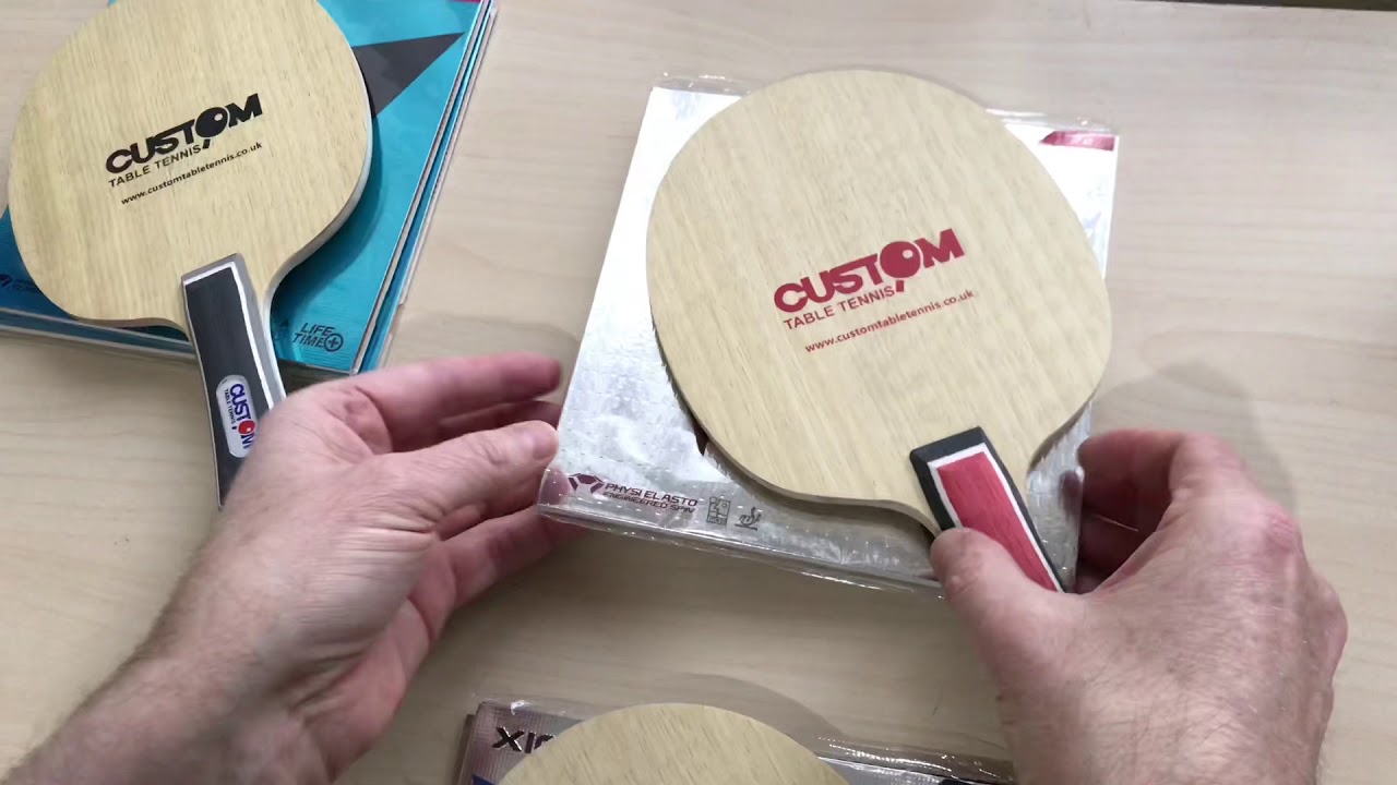 Custom Table Tennis Bat and Blade Series Range Rundown & How to