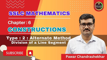 10th Maths | Constructions | Chapter 6 | Division of a Line Segment | Alternate Method |