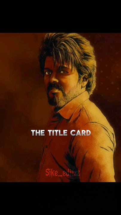 Vijay thalapathy title card ⚡#thalapathy #edit