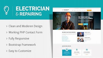 Electrician & Repairing HTML Template | Themeforest Website Templates and Themes