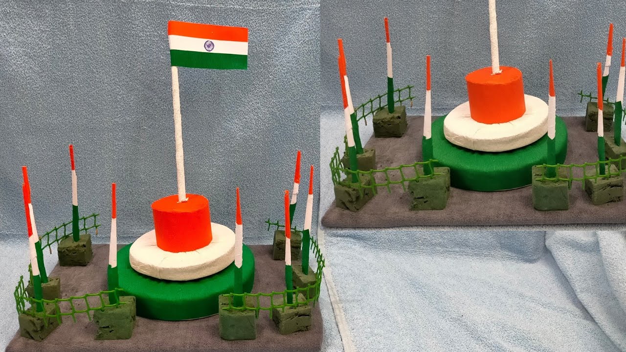 Indian Flag making paper /Independence day craft/paper Flag making