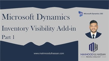 Inventory Visibility Add-in for Dynamics 365 Supply Chain Management