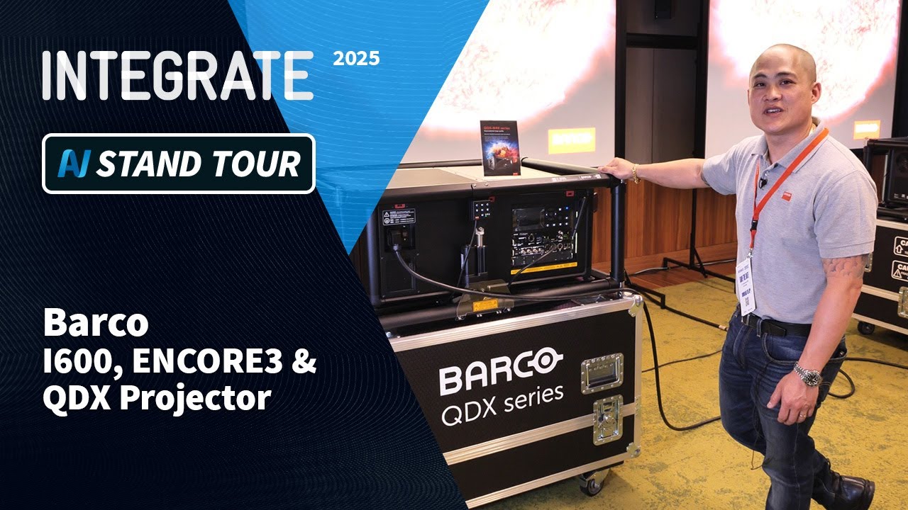 Integrate 2025: I600, ENCORE3 & QDX Projector (Barco) - YouTube