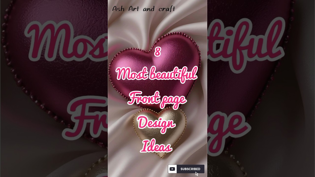 8 easy BORDER DESIGNS/PROJECT WORK DESIGNS/CORNER AND SIDE BORDER DESIGN