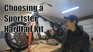 Choosing a Sportster Hardtail Kit  Chopper Build Series Video 11