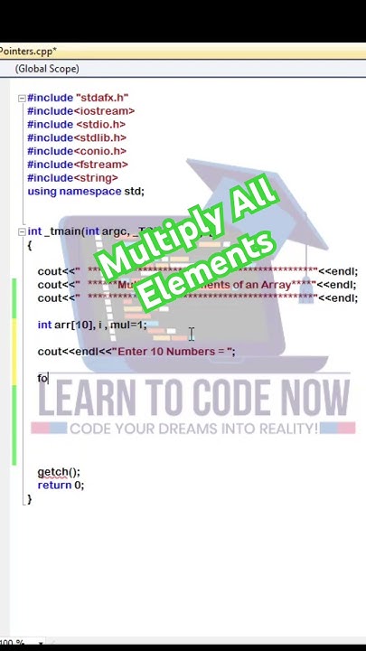 Multiply Array Number c++ | Multiply Array Elements in c - YouTube