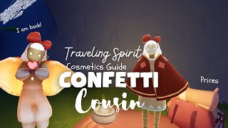 Confetti Cousin is HERE! 🎉 All Cosmetics, Prices & Location | Sky CotL screenshot 4