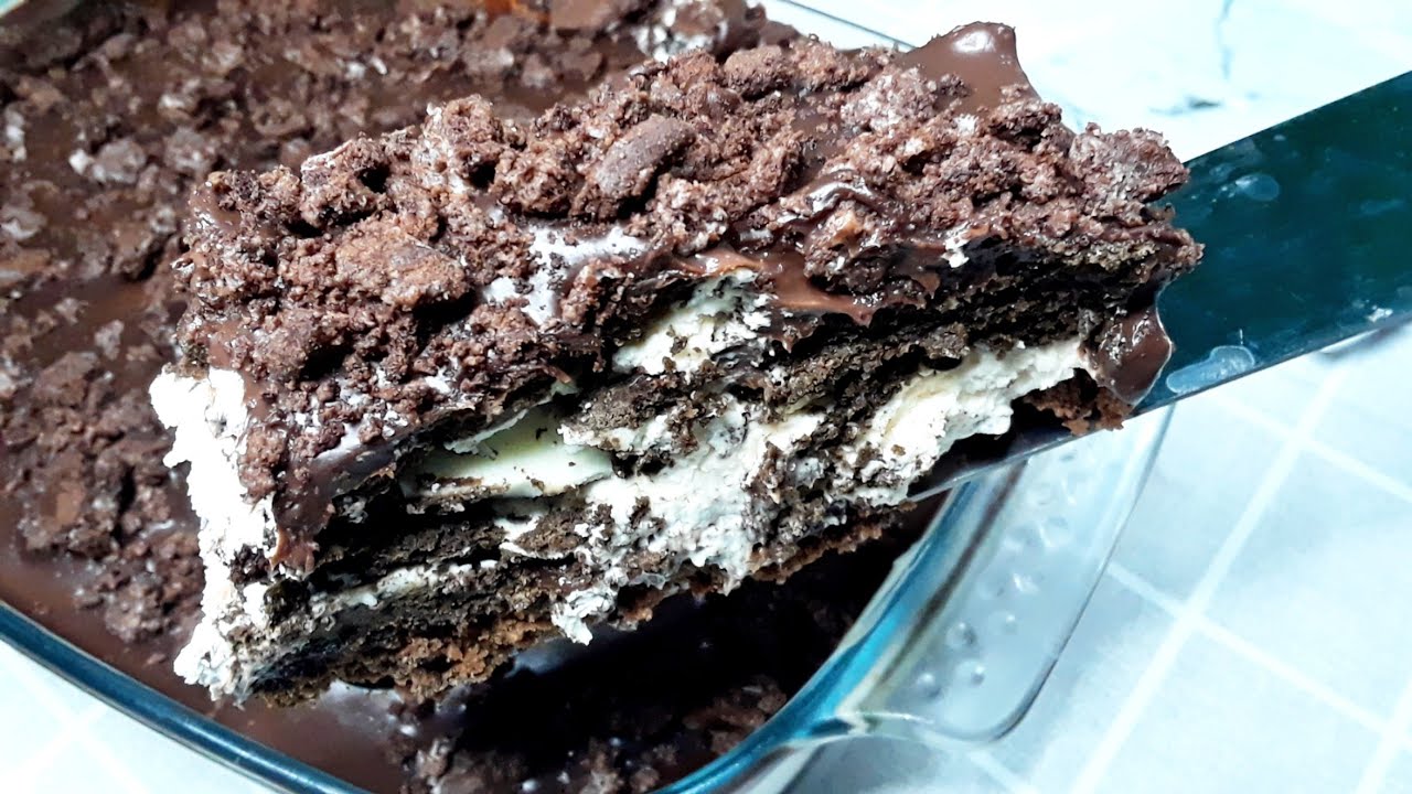 No Bake Chocolate Lasagna Cream O Ice Cream Cake Fudgee Barr Ice Cream Cake Refrigerator