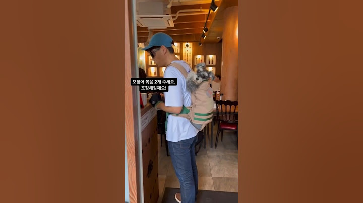 강아지와 점심메뉴 오징어볶음을 사러가봤습니다. I went to buy a lunch menu with my dog  #동물 #강아지일상 #shorts