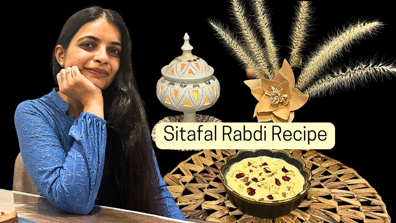 Instant Sitafal Rabdi for dessert|Sitafal rabdi kaise banaye|Custard ...