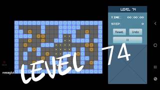 Classic Sokoban Level 74 | without UNDO | Solution 1 - 90