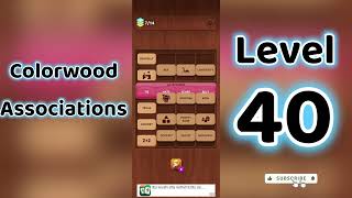 Colorwood Associations Level 40 Answers Go Answer