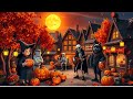 Relax in a cozy Halloween atmosphere with lo-fi music.