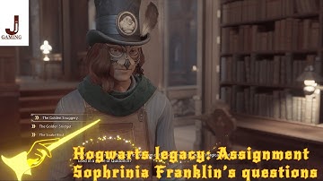 Hogwarts legacy Professor Weasley assignment All correct quiz answers