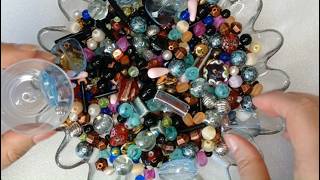 Sorting a Bowl of Mixed Glass Bead Soup & Organizing into Trays