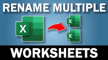Use This Trick to Rename Multiple Excel Worksheets