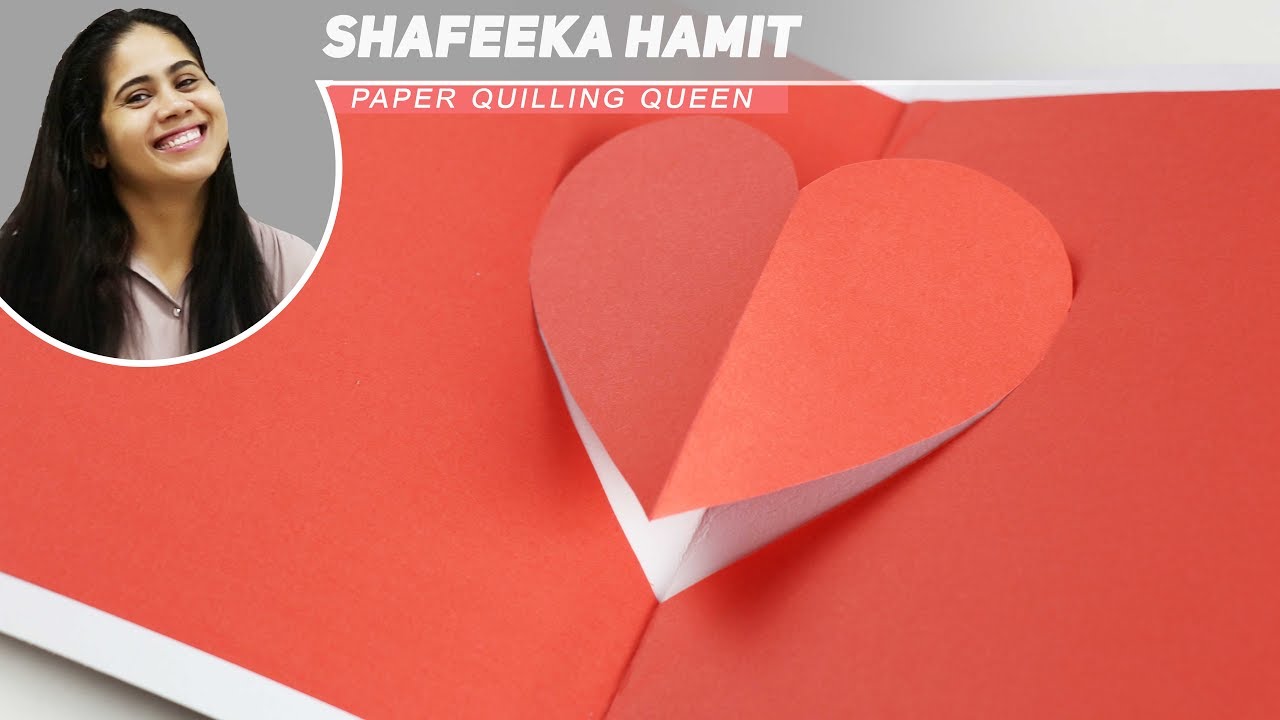 SUPER Easy Pop Up Heart Card DIY for Mother's Day or Valentine's - YouTube