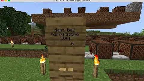 daisy bell - minecraft note block