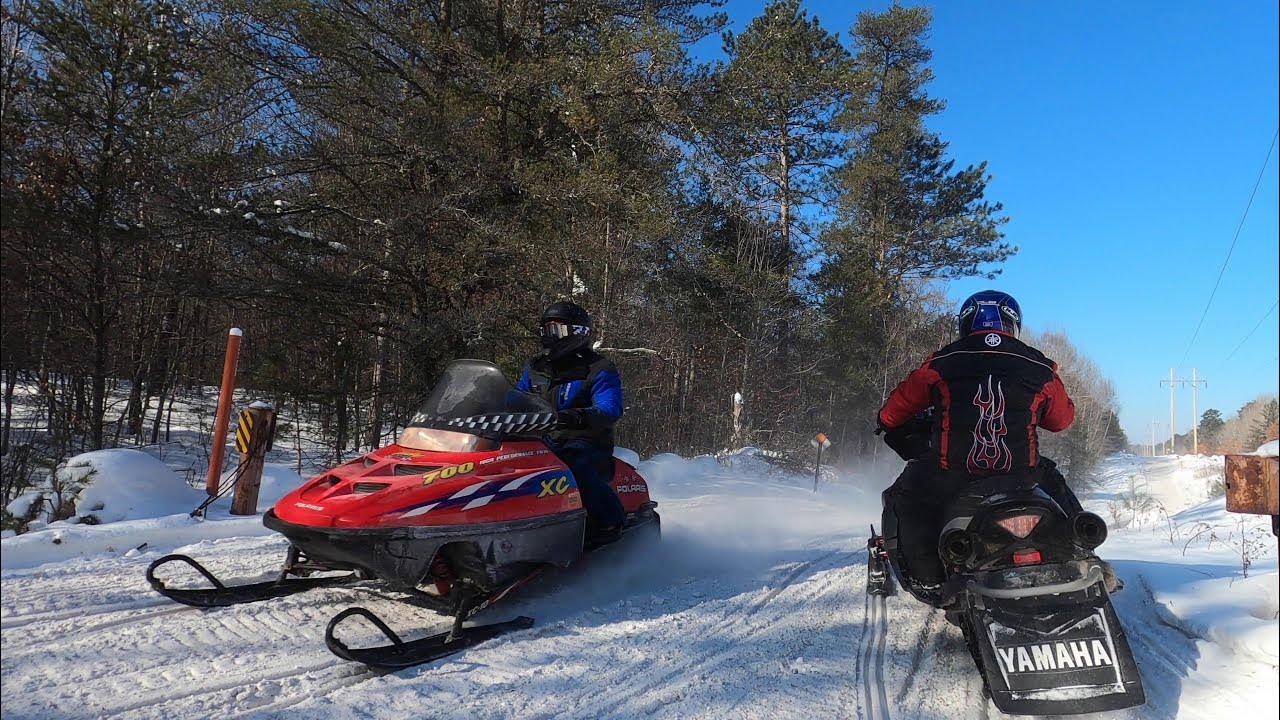 Snowmobiling in St Germain, WI 2021 YouTube