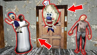 Granny vs Ice Scream Monster - محاكاة ساخرة للرسوم المتحركة المرعبة (كل السلاسل عن Ice Scream)