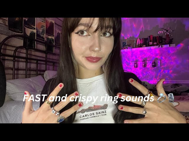 FAST and Crispy Ring Sounds 💍🎙️ W/ Fabric Sounds and Tapping