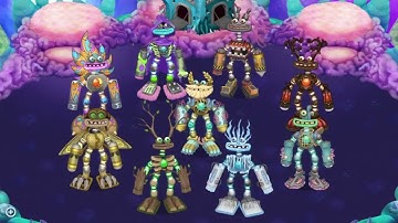 All 9 Epic Wubboxes at the same time || My Singing Monsters
