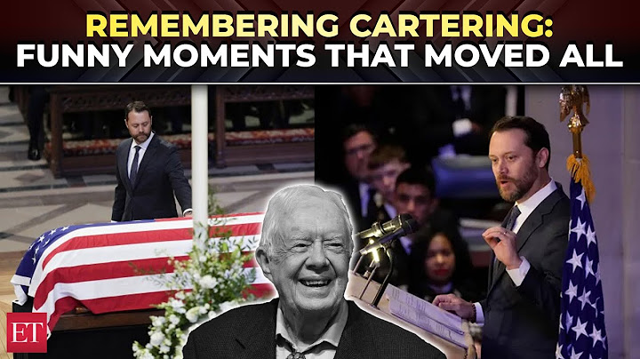 A funny and moving tribute to 'Poppa' Carter: Grandson Jayson at late President's state funeral