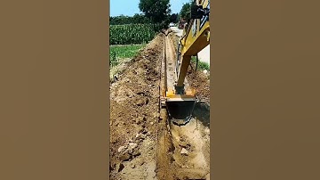 The process of making ditches in rice fields. #shorts