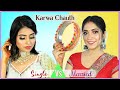 BEAUTY BATTLE - Single vs Married Karwa Chauth Makeup | Step By Step Tutorial | Anaysa