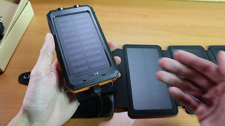 Fold Out Solar Panel Charger Unboxing and Overview - Point Below