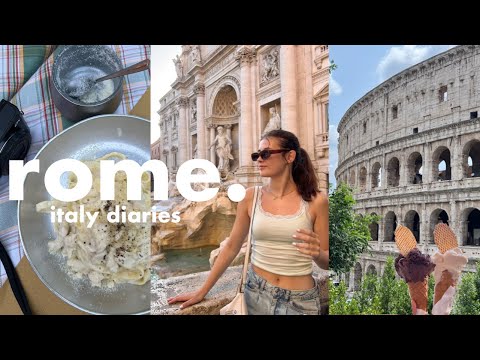 ROME travel vlog🍝 | 4 days of exploring, italian food & best views