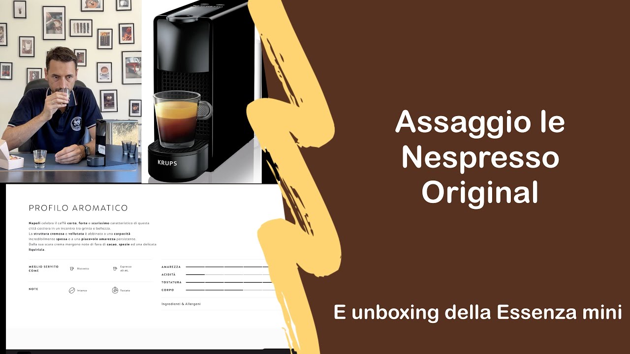 Unboxing Nespresso Essenza mini e assaggio con Voi un pò di miscele  Nespresso original! 