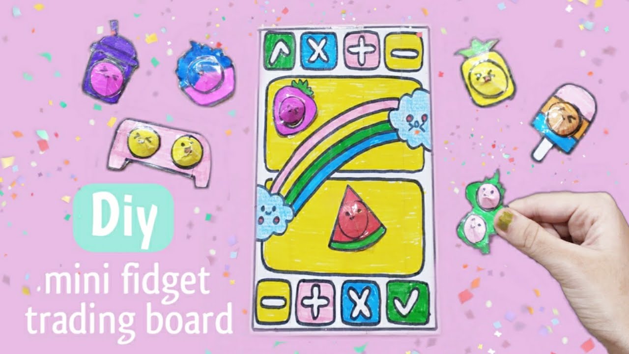 Diy mini fidget trading board| How to make mini fidget trading board ...