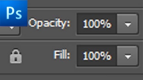 60 Second Photoshop Tutorial : Fill vs. Opacity -HD-