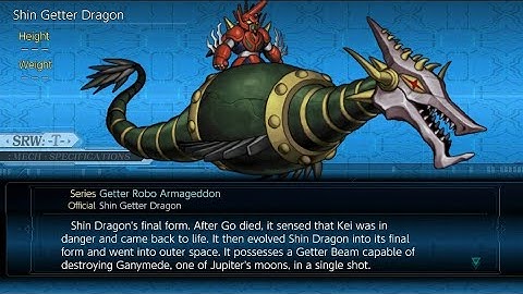 Enemy Shin Getter Dragon Attack/s (Getter Robo Armageddon), Super Robot Wars T.