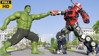 Hulk vs Optimus Prime - Fight Scene - The Avengers vs Transformers #2024 | Universal Pictures [HD]