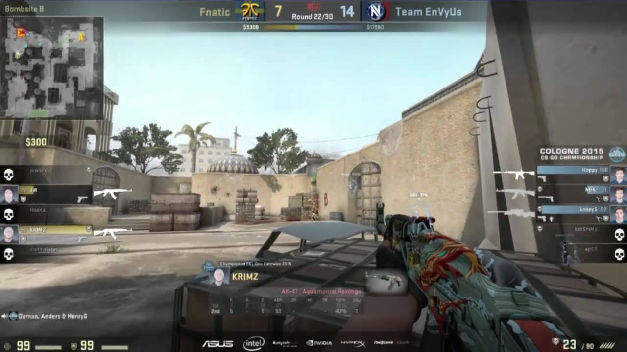 cs go hacks KRIMZ Ridiculous 1 vs 3 Clutch - Fnatic vs EnVyUS 23.08.15