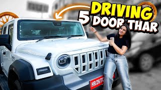 Finally Driving 5 Door Thar Ro - Kirti Mehra