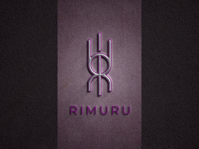 Logo Nama Rimuru #logonama #desainlogo #edit #design #shorts #short class=