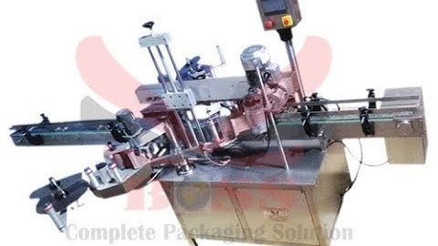 Double Side Vertical Labeling (DSVL) Machine for Pharma Bottle