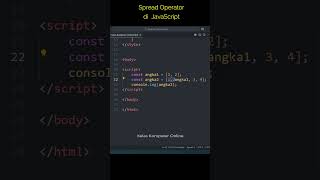 Belajar JavaScript Untuk Pemula: Cara Menggunakan Spread Operator