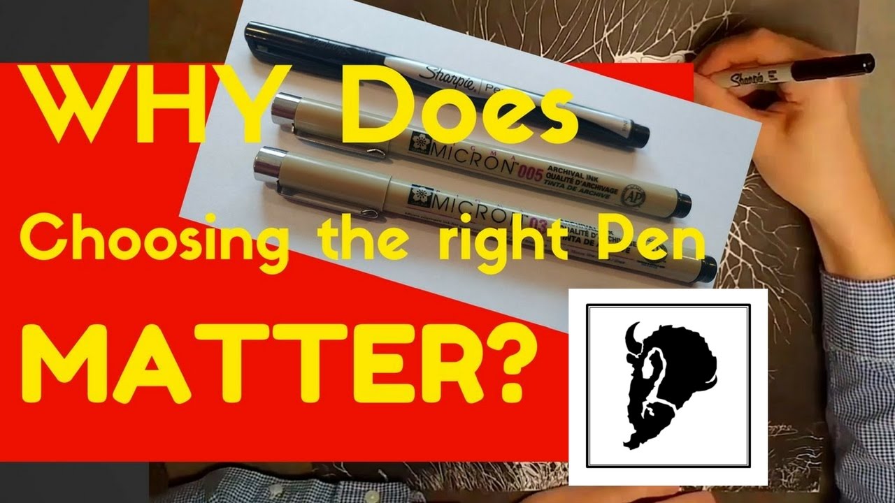 Choosing the Right Ink Micron Pen vs Sharpie Negative Space Drawing